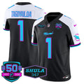 MIA "Miami Vice" Shula 347 & 50th Perfect Season Patch Vapor Limited Jersey