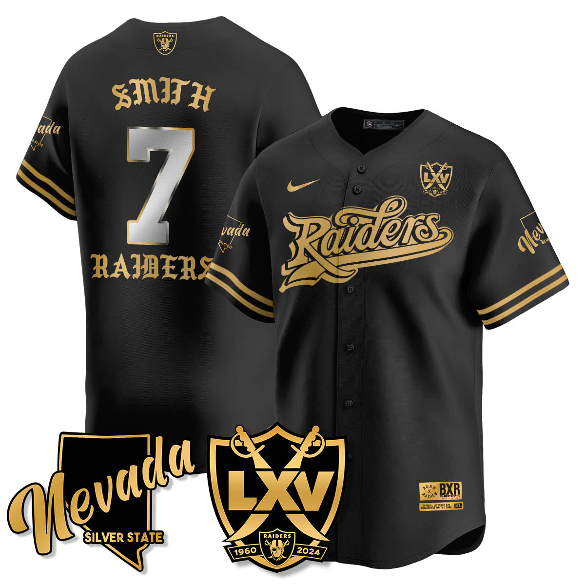 LVR Born x Raised Baseball Jersey - All Stitched
