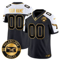 Philadelphia Eagles 2024 Throwback Gold Vapor Limited Custom Jersey - Est. 1933 Patch - All Stitched