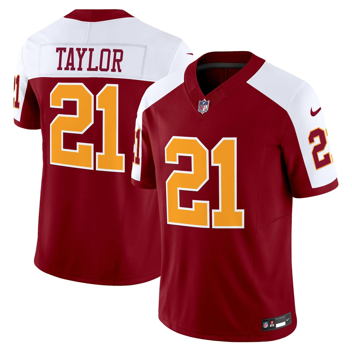 Washington Redskins Throwback Vapor Limited Jersey - All Stitched