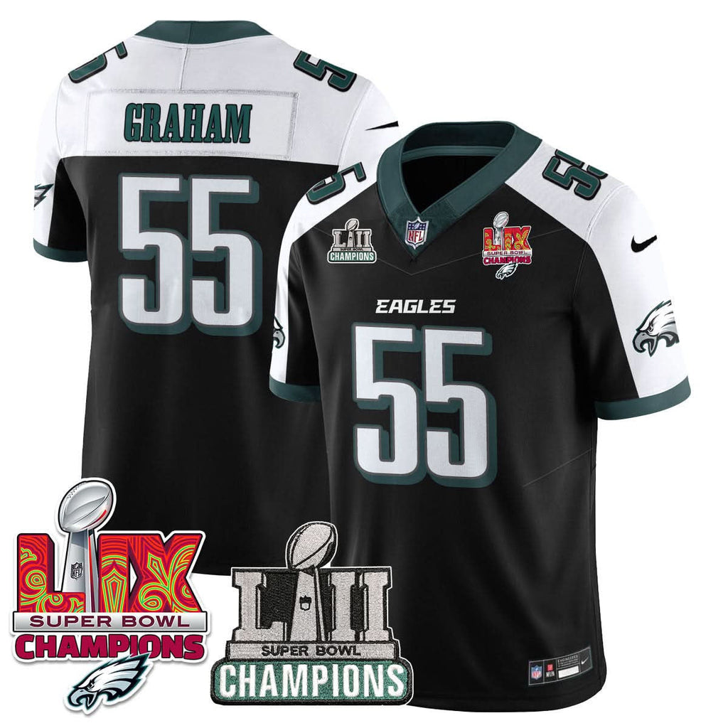 Philadelphia Eagles LII-LIX Super Bowl Champions Vapor Limited Jersey - All Stitched