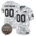 Bills 2024 Salute to Service Establishment Year Patch Vapor Limited Custom Jersey - All Stitched