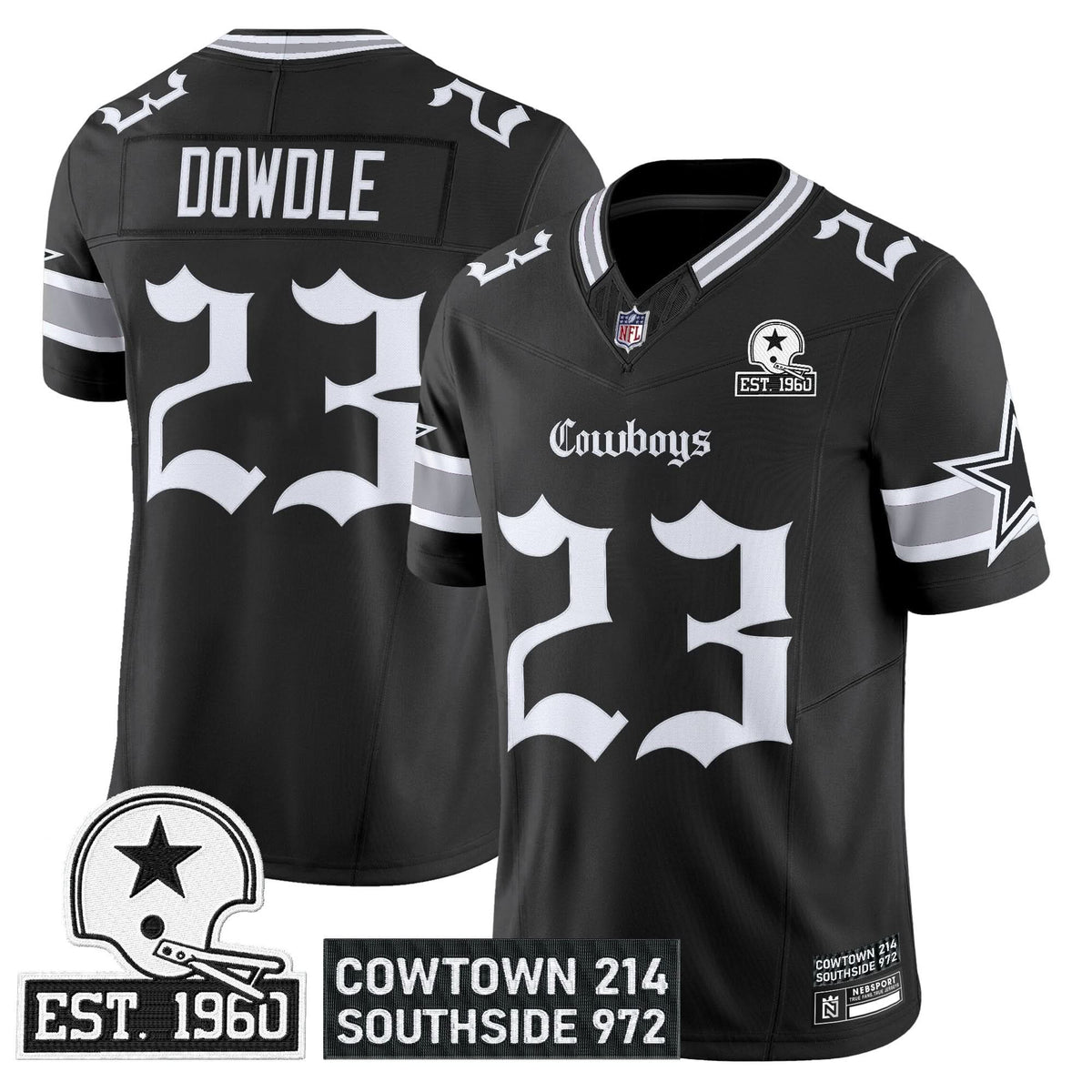 Dallas Cowboys 'Gothic Lone Star Edition' Vapor Limited Jersey - All Stitched