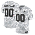 Dallas Cowboys 2024 Salute to Service Vapor Limited Custom Jersey - All stitched