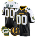 Packers John Madden & Home Patch Game Custom Jersey - All Stitched