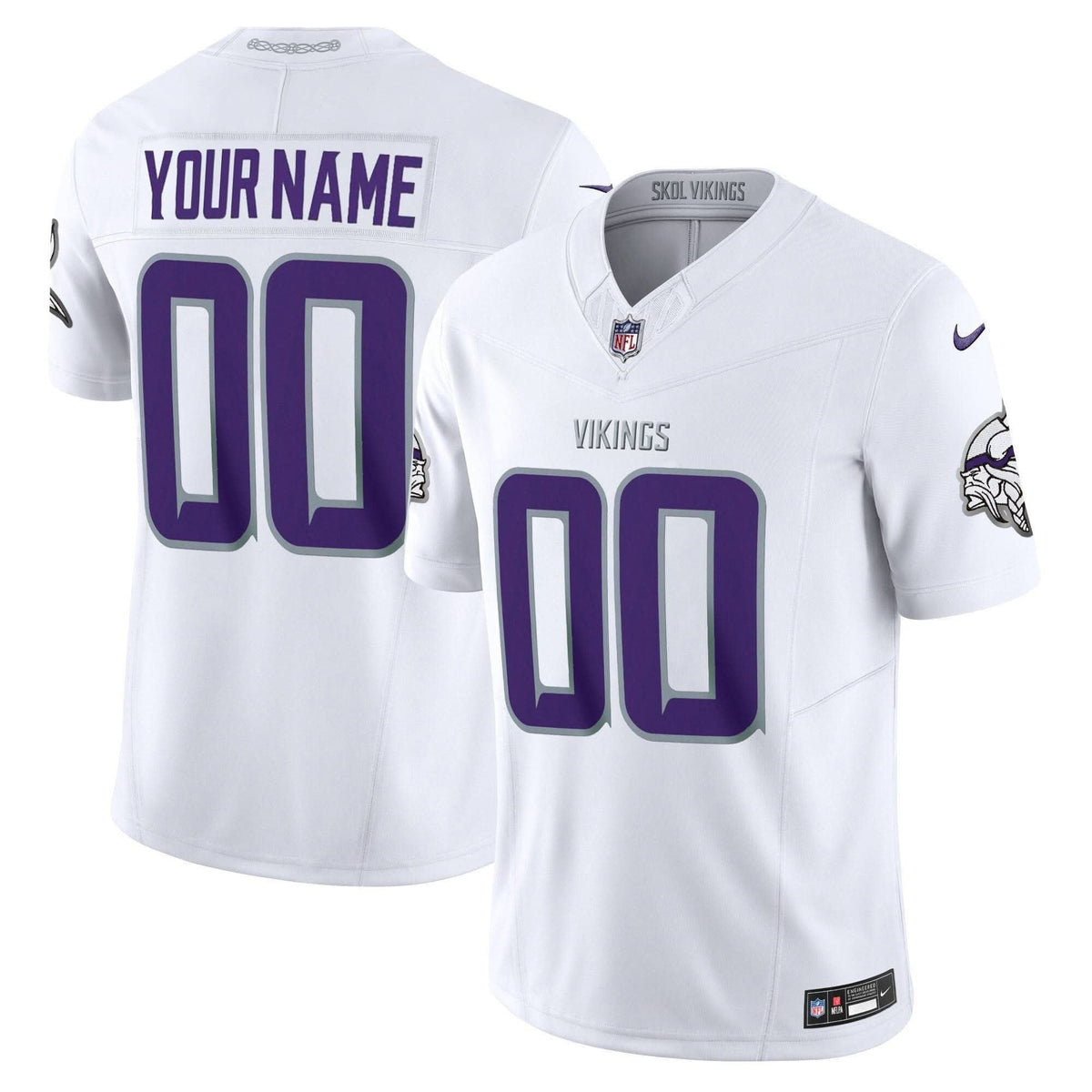 Minnesota Vikings 2024 Winter Warrior Vapor Limited Custom Jersey - All Stitched