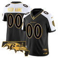 Ravens 2024 Gold Vapor Limited Custom Jersey - All Stitched